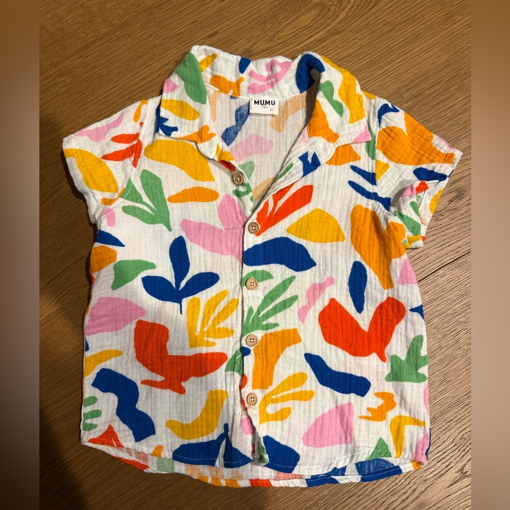 Show Me Your Mumu Mini - Lil Easy Shirt - Floral/Coral Print